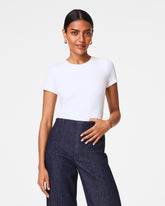 SPANXsmoothâ„¢ Jersey Crewneck Tee | Classic White